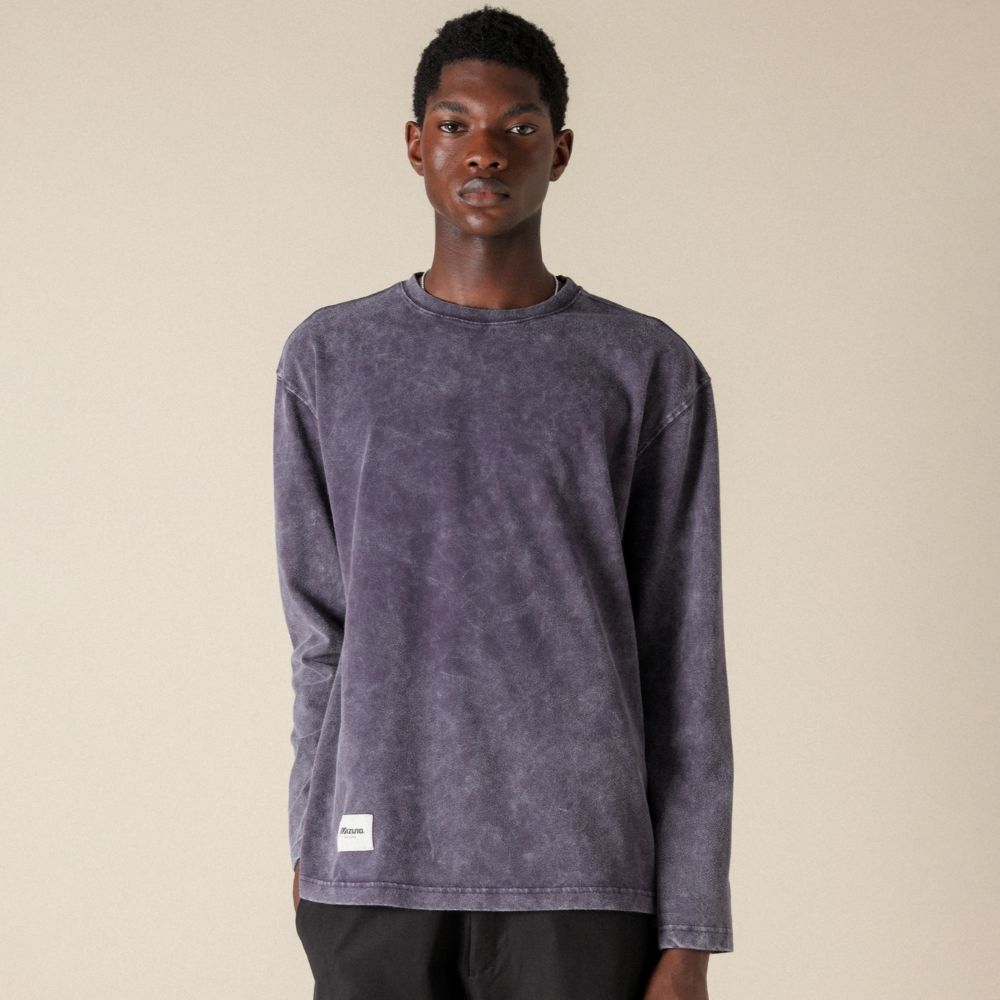 Mizuno SPORTSTYLE LONGSLEEVE T SHIRT Chaussures sportstyle FemmeHommee TailleXL